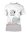 3D All Over Print Love Mother Elephant Hoodie - Amaze Style™-Apparel