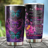 To My Mom Purple Butterfly Stainless Steel Tumbler 20 Oz Pi270401-Tumbler-NM-Vibe Cosy™