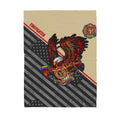 American Firefighter Eagle Sherpa Blanket - Best Gift for Fireman