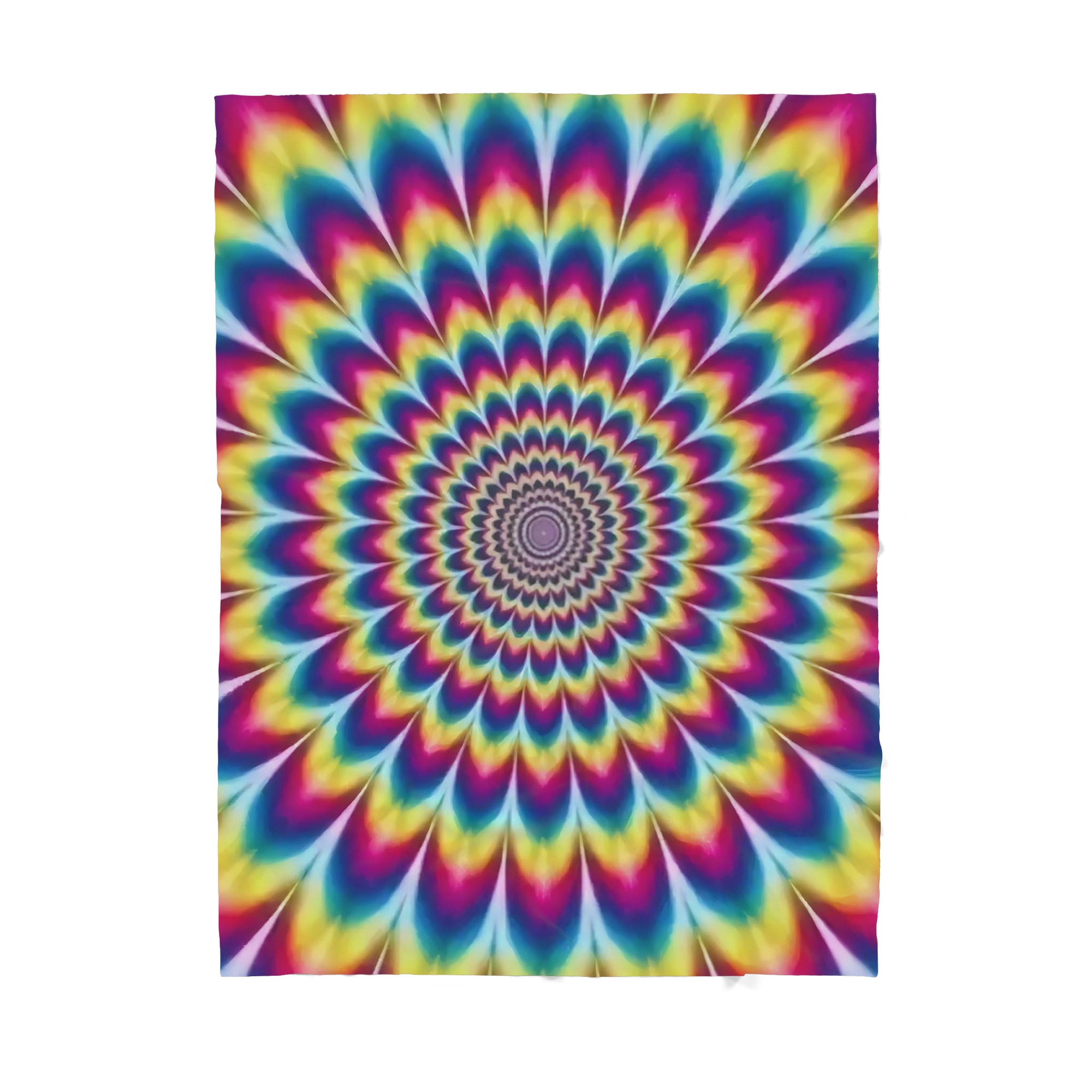 Colorful Hippie Pattern Sherpa Blanket