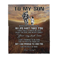 Custom Blanket To My Son - Gift For Son - Sherpa Blanket TA