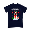 Dog Merry Christmas I Believe In Santa Paws Standard T-shirt HG