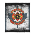 Custom Blanket Canadian Firefighter Sherpa Blanket TQH