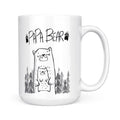 Best Gift For Dad White Mug Dad Papa Bear