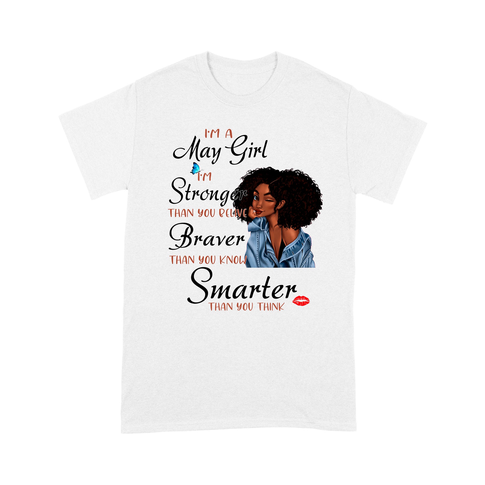 May Black Girl T shirt DL - African Girl T-shirt