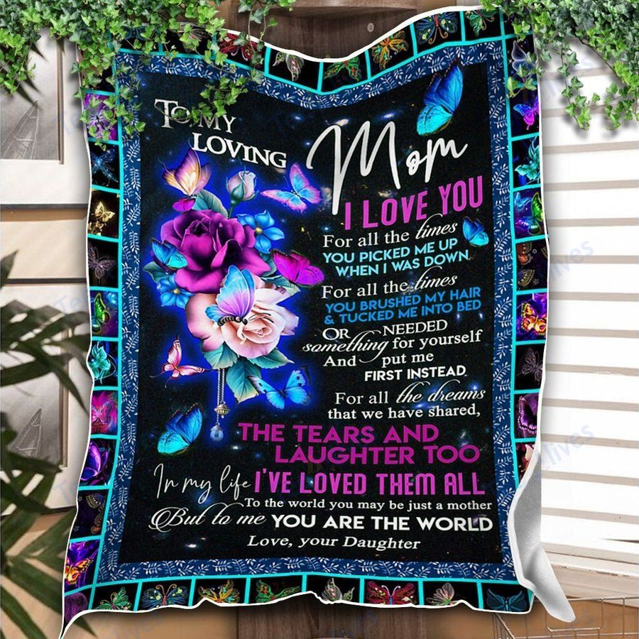 Custom Blanket To My Mom -Best Gift For Mom Mother -Sherpa Blanket TA