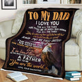 Custom Blanket Eagle To My Dad -Best Gift For Dad Father -Sherpa Blanket TA