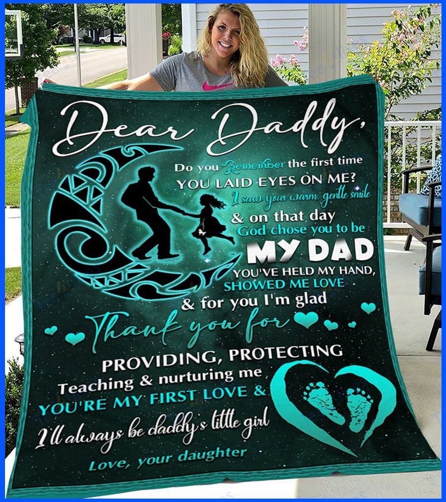 Custom Blanket To My Dad -Best Gift For Dad Father -Sherpa Blanket TA