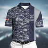 Premium Unique US Navy Veteran Polo All Over Printed Shirt For Man