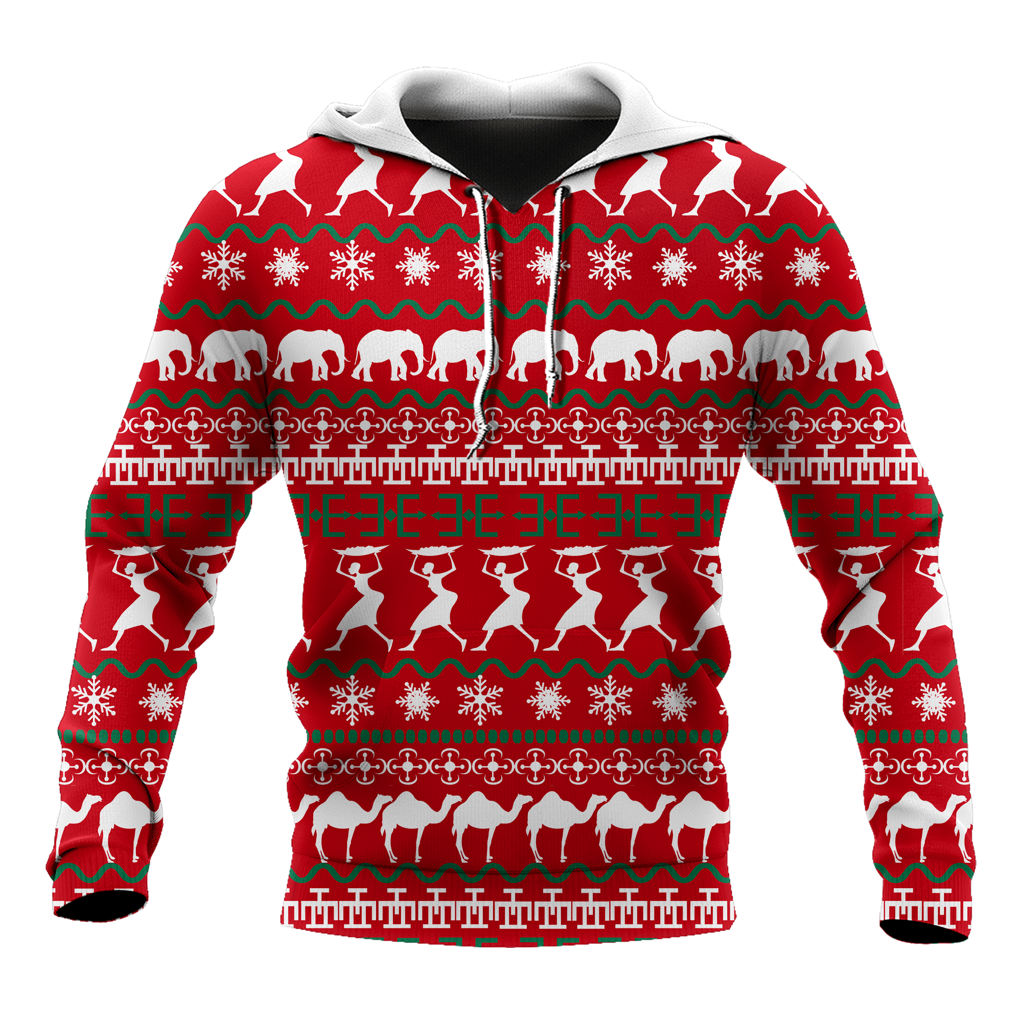 African Xmas Unisex Deluxe Hoodie ML