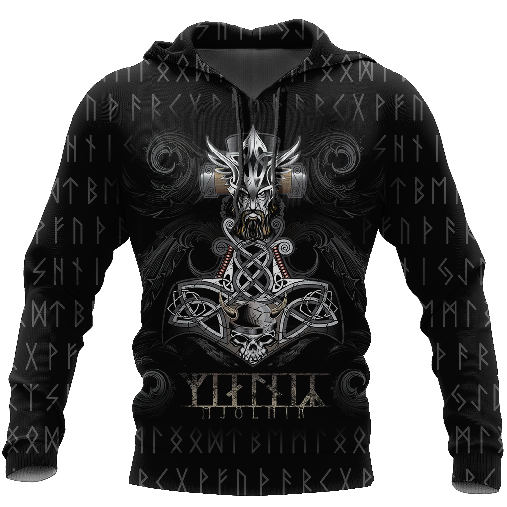 Viking Hoodie Mjolnir - Amaze Style™-Apparel