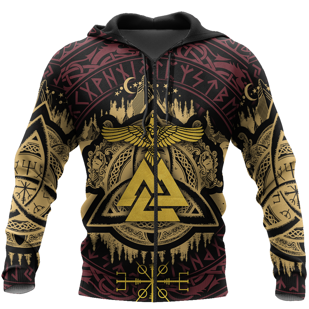 Valknut Viking All Over - Amaze Style™-ALL OVER PRINT HOODIES