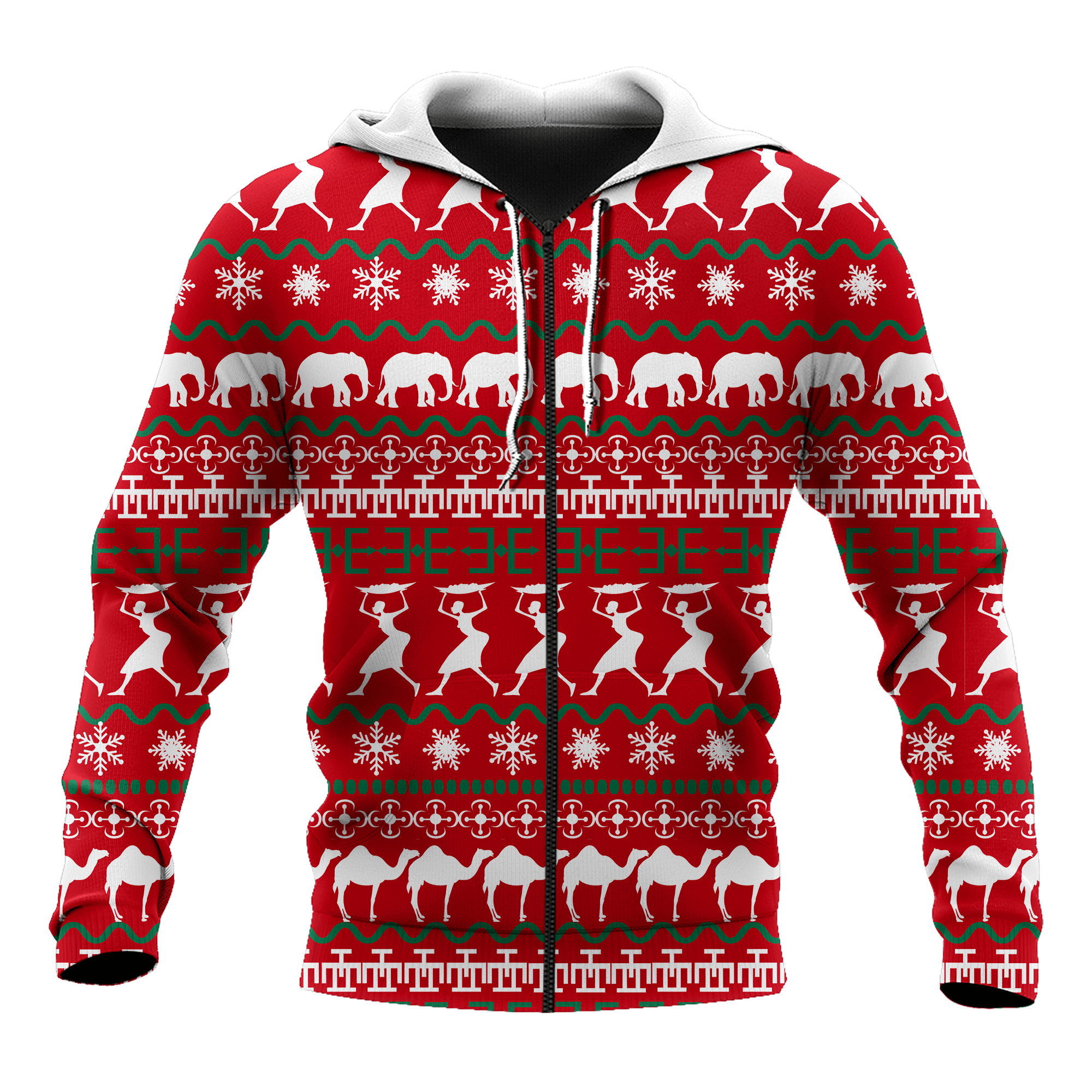 African Xmas Unisex Deluxe Hoodie ML