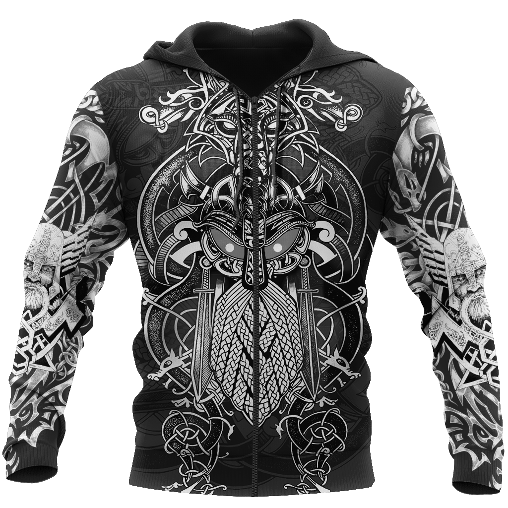 Odin Viking Tattoo Style Pullover - Amaze Style™-Apparel