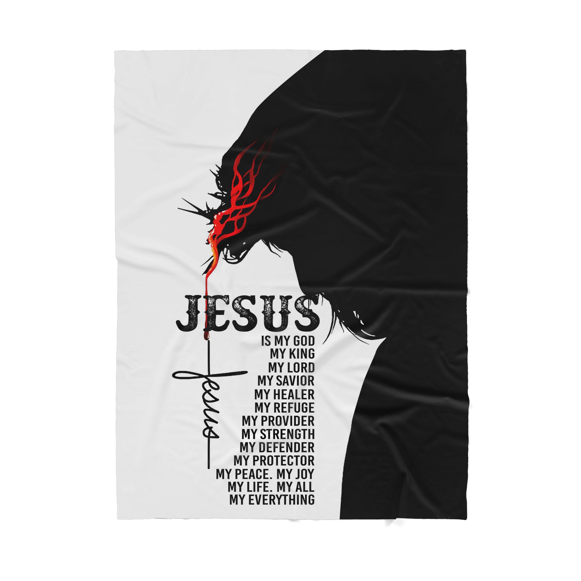 Jesus Bible Blanket - Best gift for Christian - Sherpa Blanket TT
