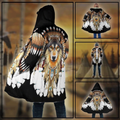 Native Wolf Dreamcatcher Hooded Coat MP874 - Amaze Style™-Apparel