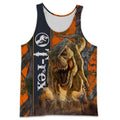 DINOSAUR T-REX 3D ALL OVER PRINTED SHIRTS MP898-Apparel-MP-Tanktop-S-Vibe Cosy™