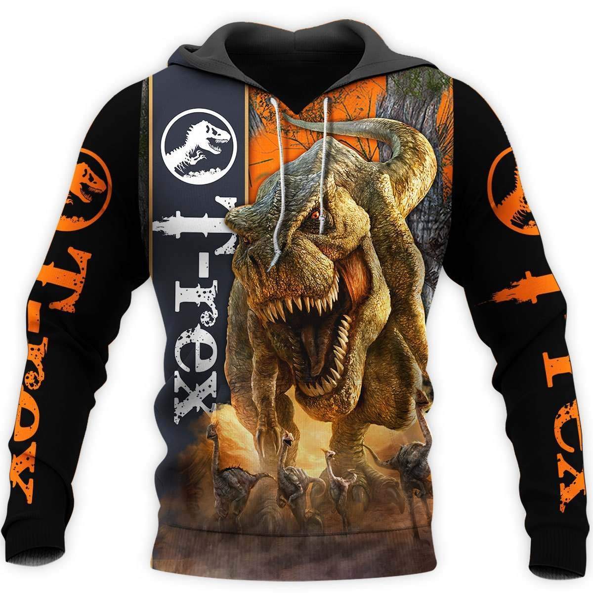 DINOSAUR T-REX 3D ALL OVER PRINTED SHIRTS MP898-Apparel-MP-Hoodie-S-Vibe Cosy™