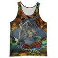 COOL DINOSAUR 3D ALL OVER PRINTED SHIRTS MP905-Apparel-MP-Tanktop-S-Vibe Cosy™