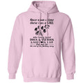 Once upon a time there was a girl who really loved dogs and tattoos shirts-Apparel-CustomCat-G185 Gildan Pullover Hoodie 8 oz.-Light Pink-S-Vibe Cosy™