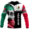 Mexican Skull 3D All Over Printed Unisex Hoodie