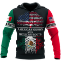 American Grown With Mexican Roots 3D All Over Printed Shirts For Men and Women QB06112003