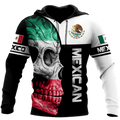 Mexican Skull 3D All Over Printed Unisex Hoodie