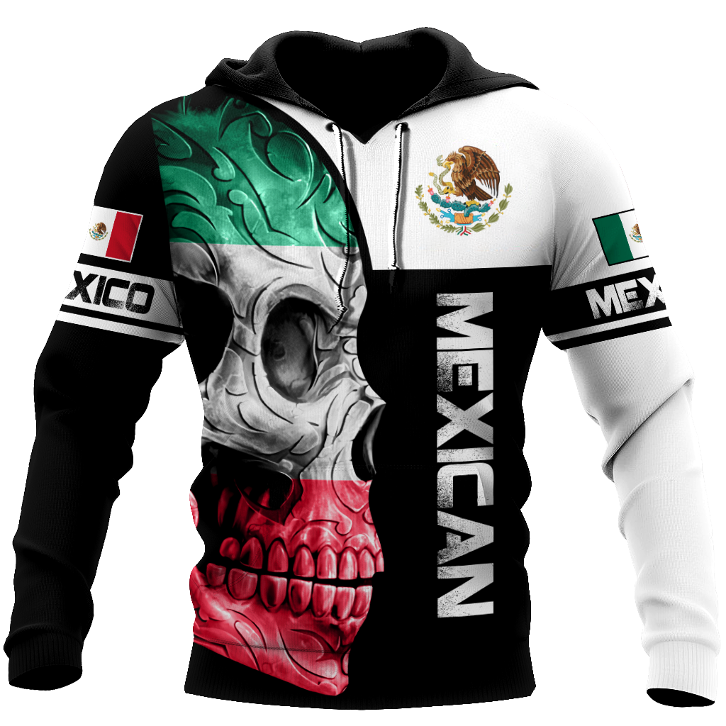 Mexican Skull 3D All Over Printed Unisex Hoodie