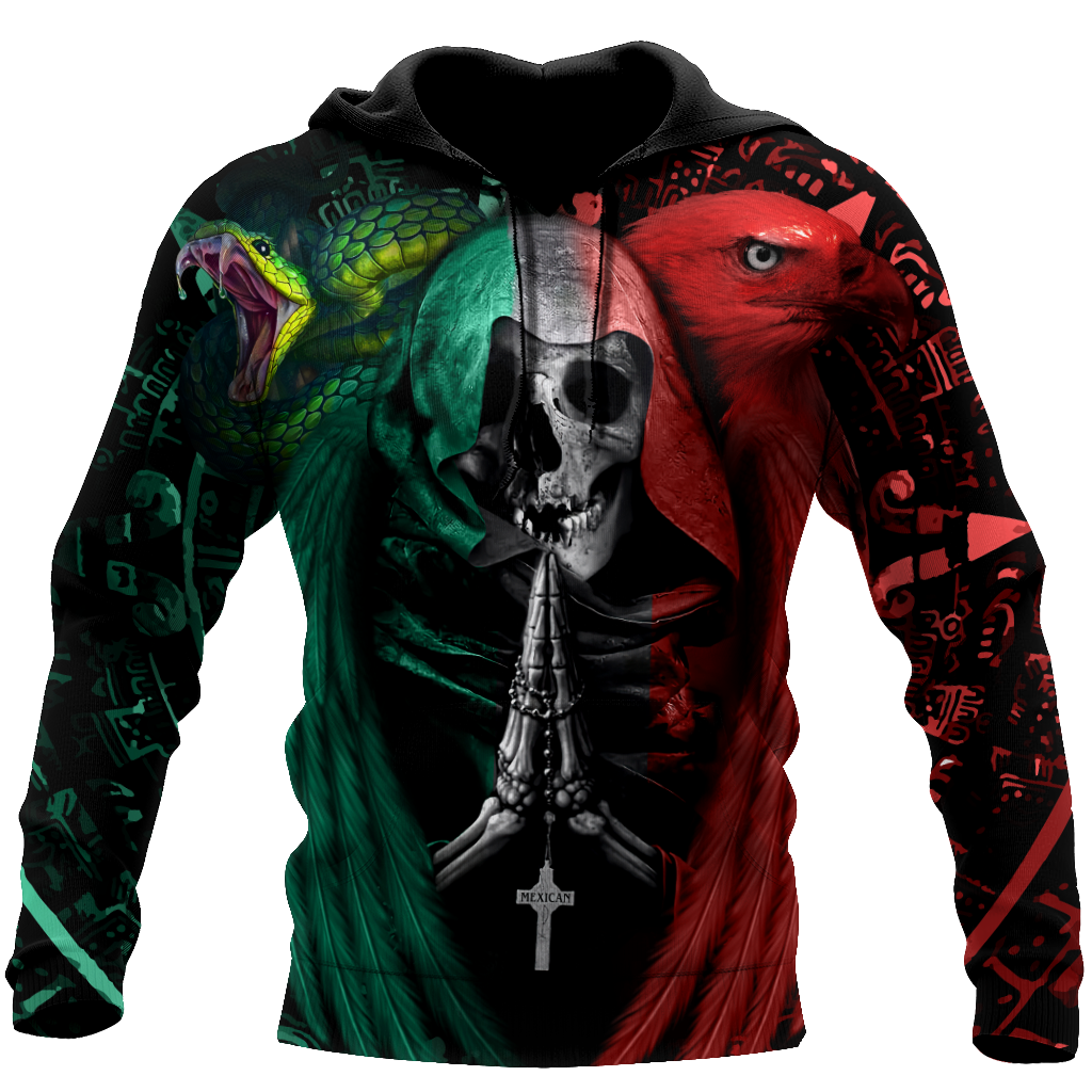 Mexican Aztec Skull 3D All Over Printed Shirts For Men and Women DQB07222006