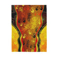 Australian Aboriginal Rock Painting Hand Lizard Art Golden Style Sherpa Blanket HC