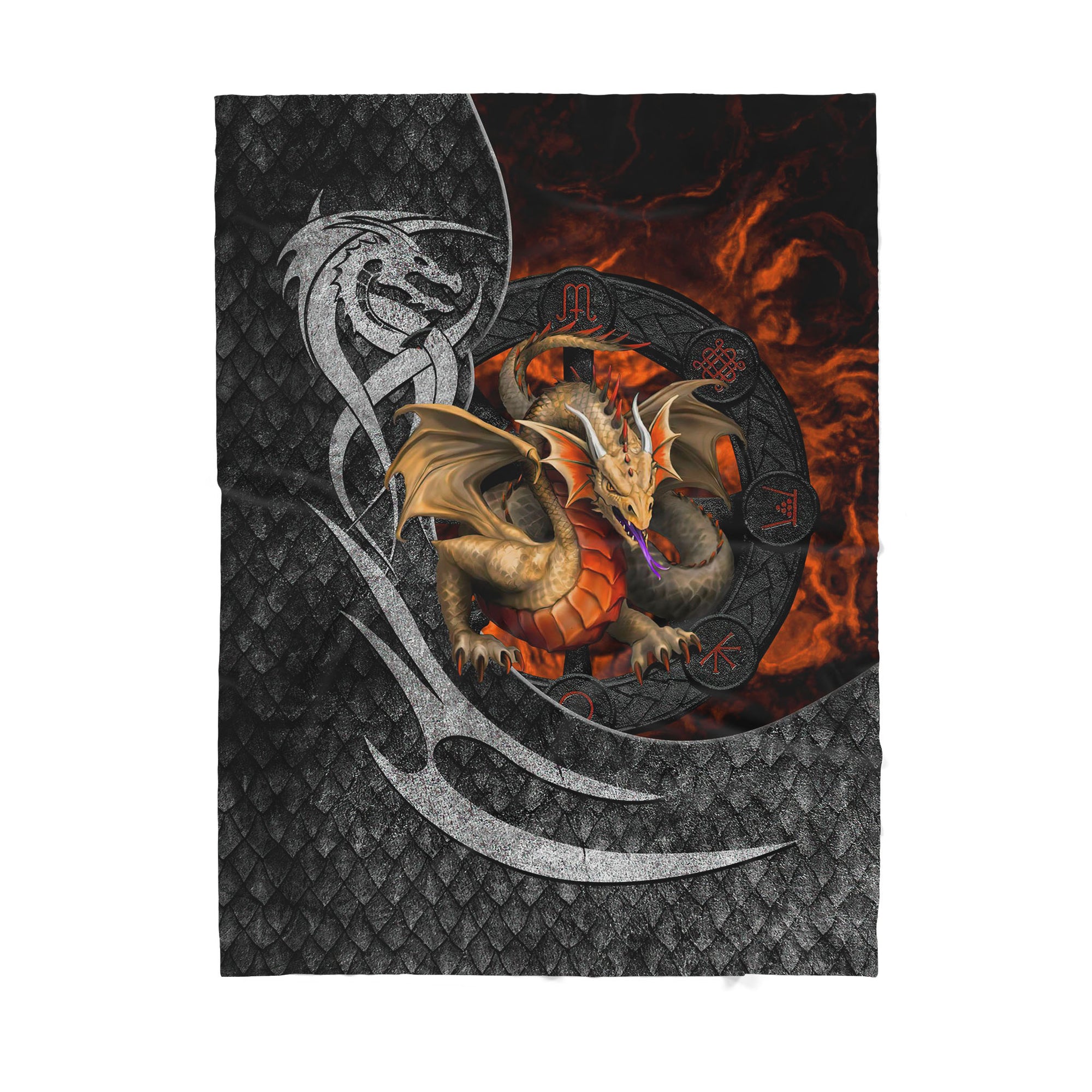 Custom Blanket Dragon - Gift For My Family - Sherpa Blanket HG