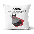 Personalized Gift Canvas Throw Pillow Father's Day Thanks For Bearing With Me