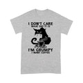 Grumpy Black Cat T shirt - I', Grumpy I want Coffee Funny Quotes T-shirt DL