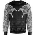 Viking Hoodie The Raven of Odin Tattoo - Amaze Style™-Apparel