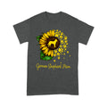 German Shepherd Sunflower T-shirt DL - Best Dogmom T-shirt