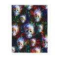Skull Colorful Sherpa Blanket