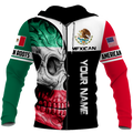 Mexican Skull 3D All Over Printed Unisex Hoodie