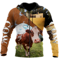 Lovely Cow 3D All Over Printed Shirts For Men And Woman
