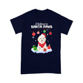 Poodle Merry Christmas I Believe In Santa Paws Standard T-shirt HG