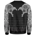 Viking Hoodie The Raven of Odin Tattoo - Amaze Style™-Apparel