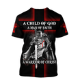 A Child of God, A Man of Faith, A Warrior of Christ - Christian - 3D All Over Printed Style for Men and Women