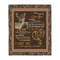 Love Deer Romantic Sherpa Blanket TN