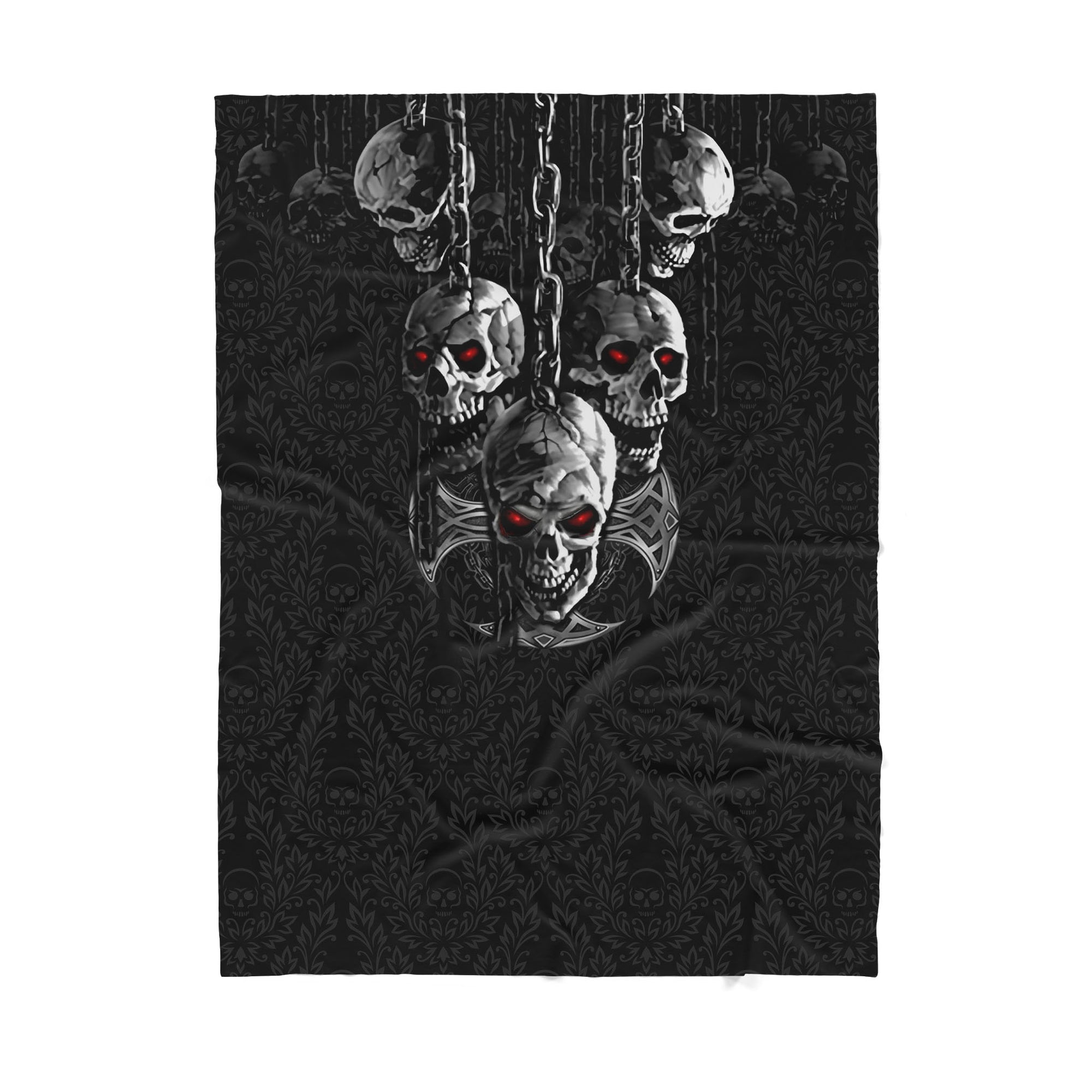 Skull Chain Sherpa Blanket