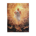Premium Christian Catholic Jesus save us Blanket - Best gift for Christian - sherpa blanket TT