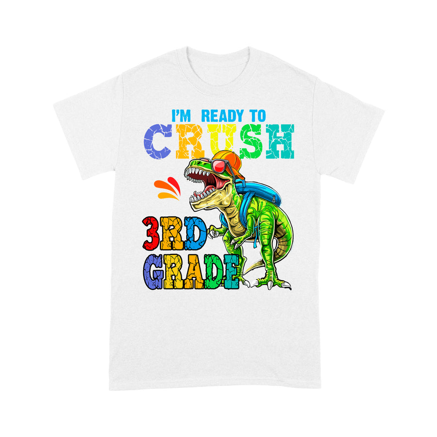 Personalized Custom Back To School Shirt, Ready To Crush 3th Grade, Back To School Gift