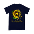 German Shepherd Sunflower T-shirt DL - Best Dogmom T-shirt