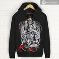 Viking Zipper Hoodie - Heimdall Son Of Odin A7 - Amaze Style™-FULL ZIPPER HOODIES