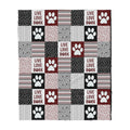 Custom Blanket Dog - Gift For Dog Mom - Sherpa Blanket HG