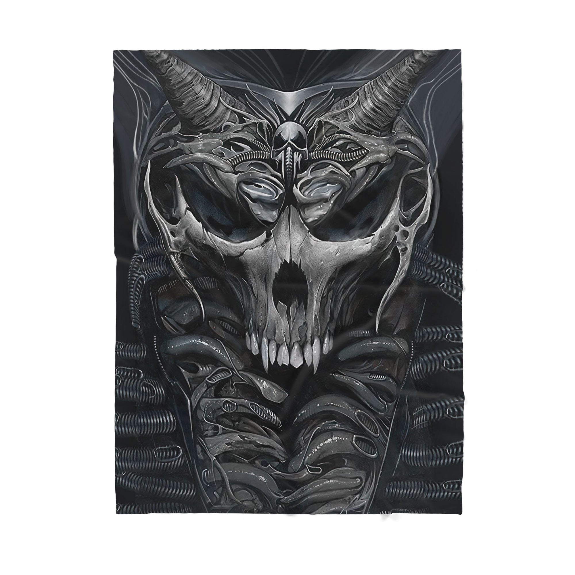 Death Skull Sherpa Blanket