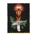 Lion Lamp Jesus Sherpa Blanket TA